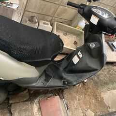 【不動／自賠責2026年4月】レッツ2 50cc／バッテリー&プラグ新品／部品取り・修理向けの画像