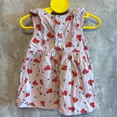 バースデイ さくらんぼ フリルワンピース 90サイズの画像