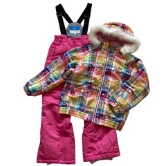 ミッキー 子ども用スキーウェア140 スキー板128ブーツ23 ストック セットの画像