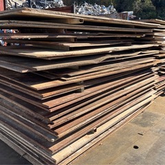 工事用敷き鉄板5×10（約3ｍ×1.5ｍ）厚み20ｍｍ　中古品の画像