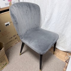 椅子　NOCE ノーチェ　チェア　グレイ　スウェードの画像