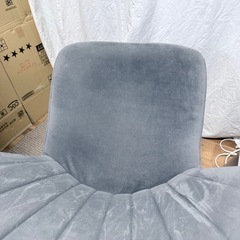 椅子　NOCE ノーチェ　チェア　グレイ　スウェードの画像