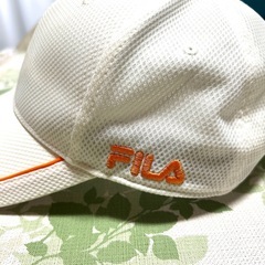 FILAメッシュキャップ ホワイト　フリーサ イズの画像