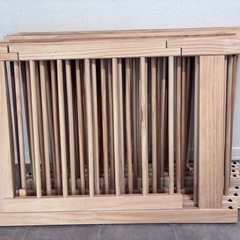 木製　ベビーサークル（扉あり）の画像