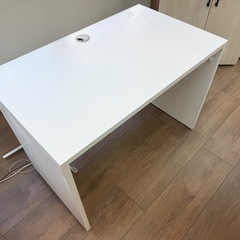 【無料！0円、2台】ノルム 木製デスク2 W1000 / ホワイト Z-RFPLD-1060W2 アールエフヤマカワ　RFyamakawa デスク 机 事務用机 オフィス用デスクの画像