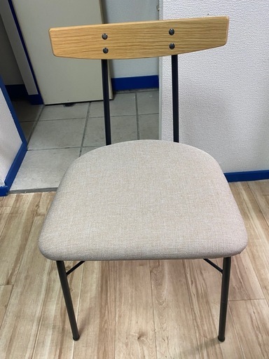 Natural-Industrial ダイニングチェア アイアン脚