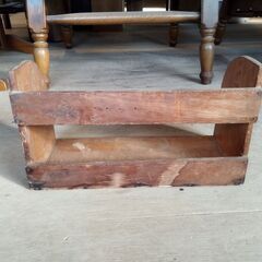 木製 本立て ブックスタンド 昭和レトロ 卓上 /HJ-0582 2Fの画像