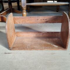 木製 本立て ブックスタンド 昭和レトロ 卓上 /HJ-0582 2Fの画像