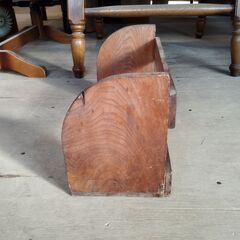 木製 本立て ブックスタンド 昭和レトロ 卓上 /HJ-0582 2Fの画像