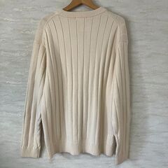 THE SHOP TK スマートリブニット（ホワイト）Lの画像