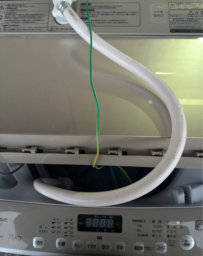【動作良好2022年製】Hisense ハイセンス 洗濯機 7.5kg HW-DG75C 