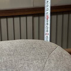 ソファ 2人掛け 薄いブラウン 
の画像