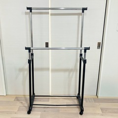 衣装ラック　洗濯物干し　ラック　高さ調整可能の画像