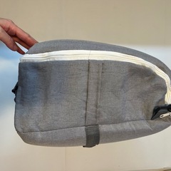 【美品】折りたたみベッドインベッド／持ち運び可／グレー王冠柄の画像