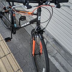 DRIDE[ドライド]26吋 ジュニアスポーツバイク アルミ/6speed(ブラック/オレンジ)の画像