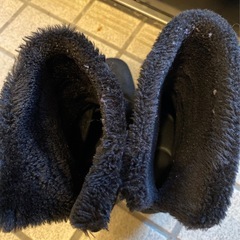 裏ボア ショートブーツ 黒 24.5の画像