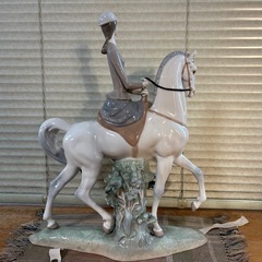 LLADRO　リヤドロ　白い馬の少女　フィギュリン　陶器人形　置物　オブジェの画像