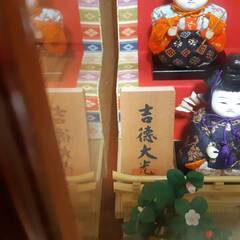  ■吉徳大光　オルゴール付ガラスケース入りひな人形　5段　15体　■の画像