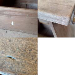 木製 古い踏み台 飾り台 オブジェ ディスプレイ 古民具 古道具 踏台 レトロ　/TJ-2688 2Fの画像