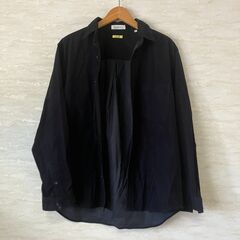 THE SHOP TK HugCot コーディロイシャツ（ブラック）Lの画像
