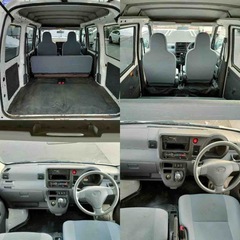 【車検長い】  高年式 H27年 5MT 4WD ダイハツ ハイゼットカーゴ プライバシーガラス パワーウィンドウ 最短即日納車可能の画像