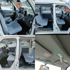 【車検長い】  高年式 H27年 5MT 4WD ダイハツ ハイゼットカーゴ プライバシーガラス パワーウィンドウ 最短即日納車可能の画像