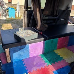 ワンボックスカー休憩所・仮眠室・倉庫の画像