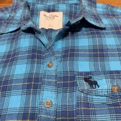 Abercrombie & Fitch チェック柄長袖　ネルシャツの画像