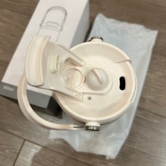 ステンレス　タンブラー　900ml ストロー付き　取っ手付き　新品の画像