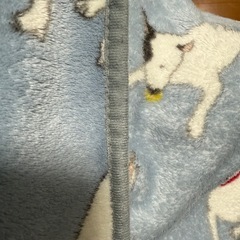 フリースブランケット犬柄　冬あったか寒さ対策ふわふわ膝掛け75×100㎝の画像