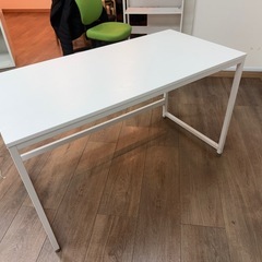 【無料！0円】アイリスプラザ パソコンデスク デスク オフィス 机 PCデスク テレワーク ホワイト 幅120㎝ PCDES-120 の画像