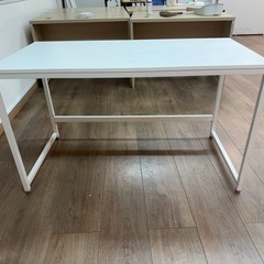 【無料！0円】アイリスプラザ パソコンデスク デスク オフィス 机 PCデスク テレワーク ホワイト 幅120㎝ PCDES-120 の画像