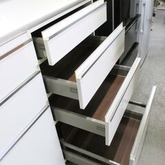 Pamouna パモウナ 食器棚 キッチンボード レンジボード コンセント4個口 キッチン収納 幅140㎝ 配達可の画像