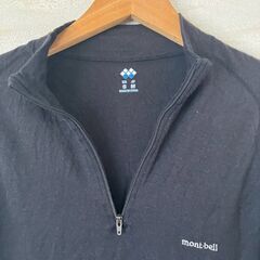 モンベル スーパーメリノウール ハイネックシャツ（ブラック）Mの画像