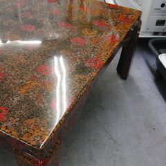 津軽塗 座卓 テーブル 幅106cm 奥行77cm 高さ32cm ローテーブル 和家具 和室 伝統工芸品 札幌 手稲の画像