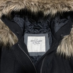 Abercrombie & Fitch ブラック　ウール　コートの画像
