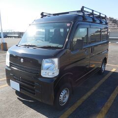 エブリイバン ＰＣハイルーフ DA17V 5AGS 修復無し 人気のブラック オーバーヘッドコンソール 検２年受渡し可 機関良好の画像