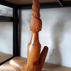 木彫り　エスニック　女性像の画像