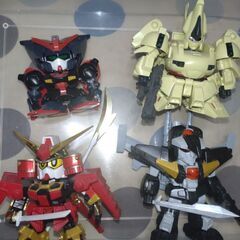 MG百式とSDガンダムセット　組み立て済み完成品の画像