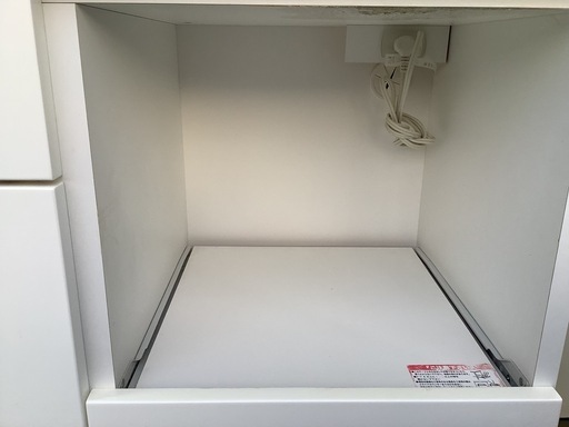 【リサイクルサービス八光】幅80cm　ニトリ　キッチンボード(コパン  80KB WH)