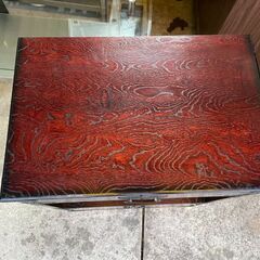 【リユースショップスパークル】民芸箪笥　No.177　和たんす　和製キャビネット　チェスト　昭和レトロ　木製 　飾り棚　配送設置可能♪の画像