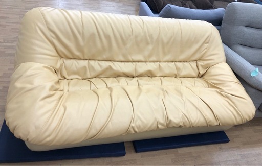 【ドリーム川西店御来店限定】☆ジモティー見たよ♪割引☆  3Pソファ  クリーニング済み 【2125560000038701】