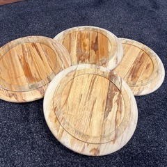 木製　プレート　4枚セット
の画像