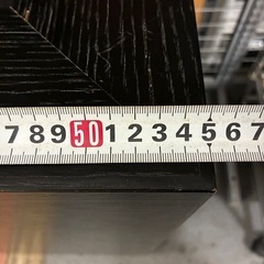 ★オシャレ★黒木目・ディスプレイ台・花台・什器・展示スタンド・キャスター付き・高さ79cm×横幅55cm※商品の詳しい状態やサイズ感等は現物にてご確認ください。の画像