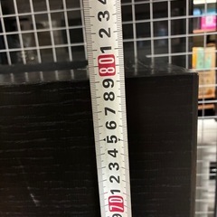 ★オシャレ★黒木目・ディスプレイ台・花台・什器・展示スタンド・キャスター付き・高さ79cm×横幅55cm※商品の詳しい状態やサイズ感等は現物にてご確認ください。の画像