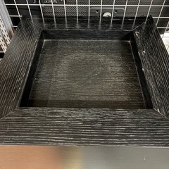 ★オシャレ★黒木目・ディスプレイ台・花台・什器・展示スタンド・キャスター付き・高さ79cm×横幅55cm※商品の詳しい状態やサイズ感等は現物にてご確認ください。の画像