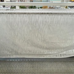 白いレースカーテン 2枚セット（110cm×180cm／150cm×180cm）＋小サイズ2枚プレゼントの画像