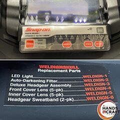 【久留米】【引き取り限定】【未使用品】Snap-on スナップオン WELDIGN SKULL WELDiGN-2 溶接ヘルメットの画像