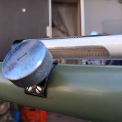 土木作業用水平レベル測定器/ アンティーク調オブジェの画像