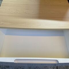 【リユースショップスパークル】チェスト　No.178　5段収納　衣類収納　アイリスオーヤマ　収納ボックス　タンス　ウッドトップチェスト　HG-725R　ホワイト　配送設置可能♪の画像